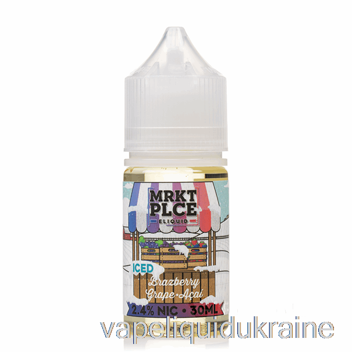 Vape Ukraine Ice Brazberry Grape Acai - MRKT Salts - 30mL 48mg